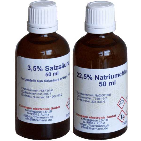 Natriumchlorit 22,5% und Salzsäure 3,5% je 50 ml