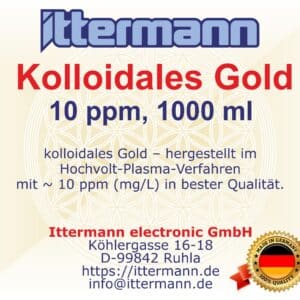 Kolloidales Gold 1000 ml 10 ppm