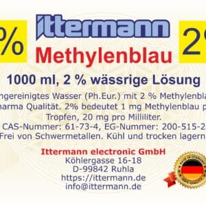 Methylenblau 2vH 1000 ml Etikett