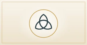 Triquetra-Knoten als Symbol keltischer Schutztraditionen, Grafik