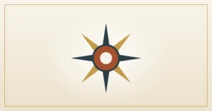 Achtstrahliger Ischtar-Stern, Symbol Mesopotamiens, Grafik